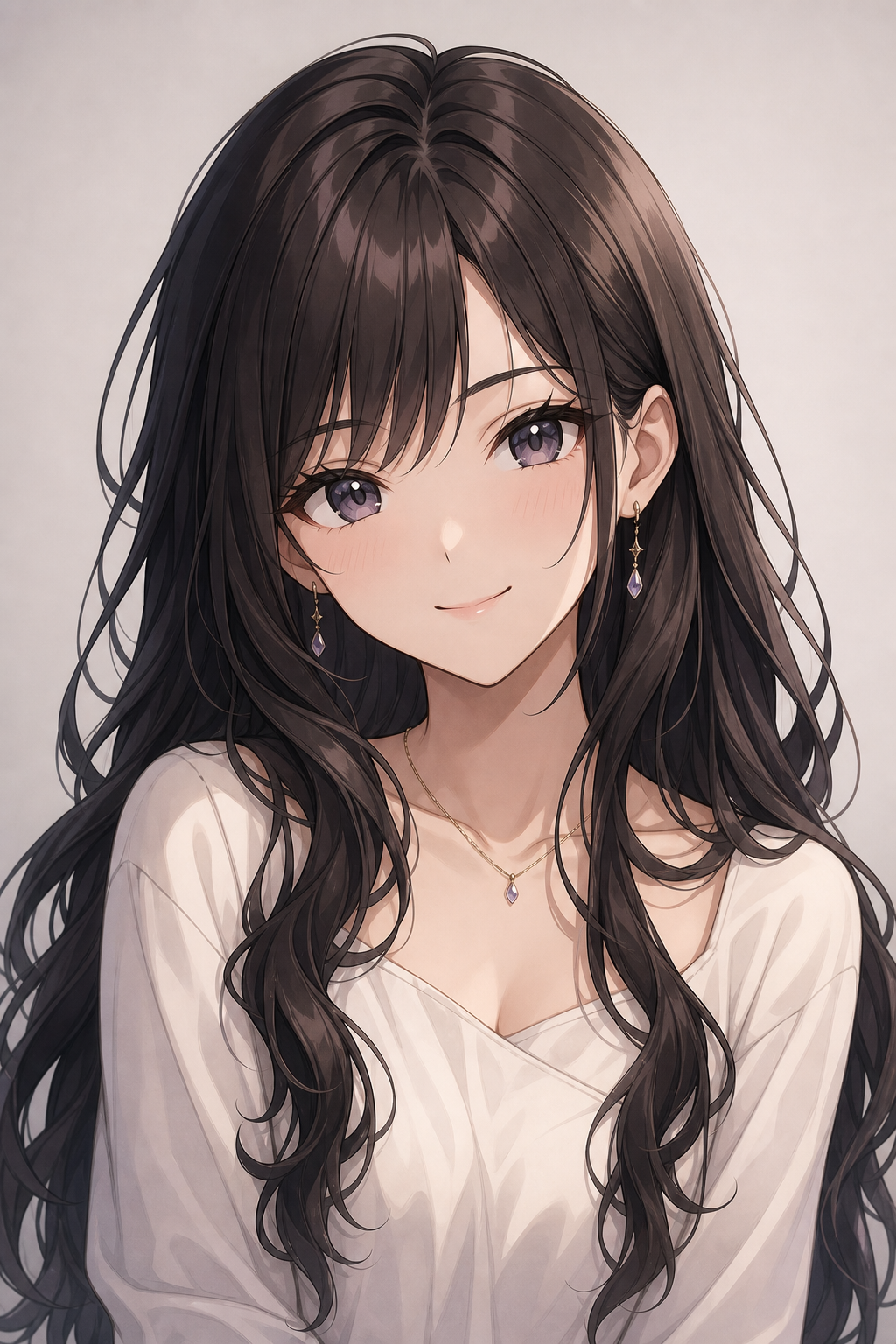 Anime style portrait example