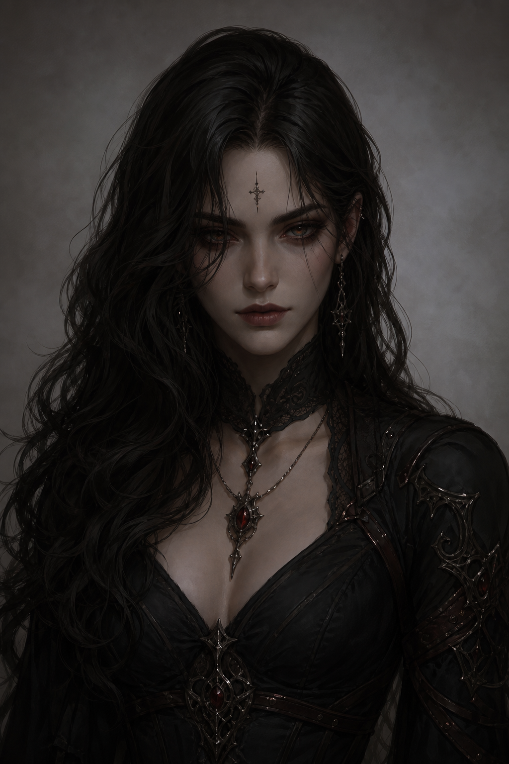 Dark Fantasy style portrait example