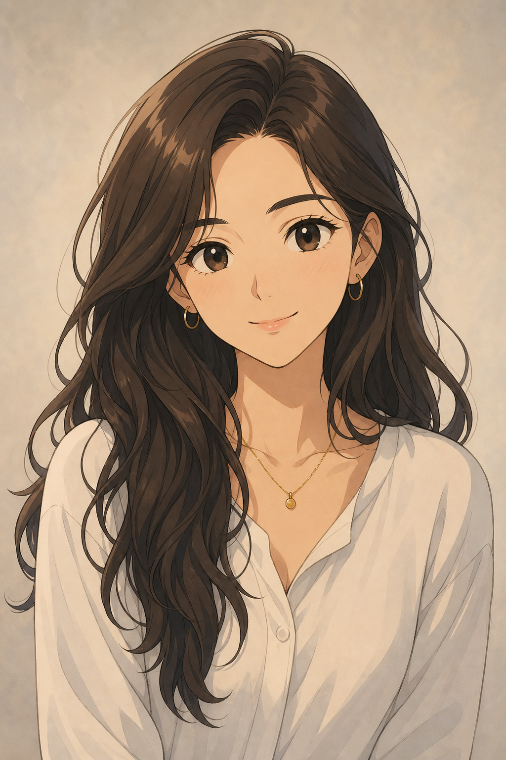 Ghibli style portrait example