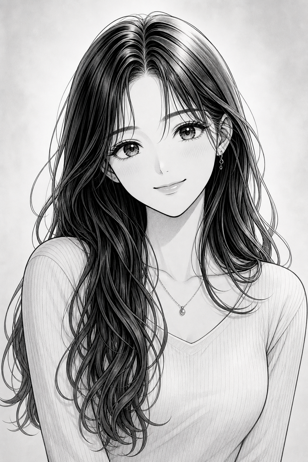 Manga style portrait example