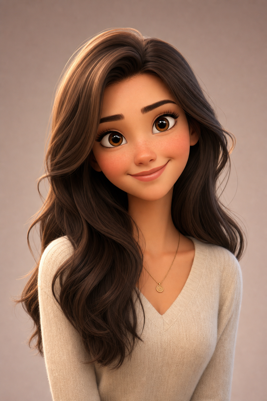 Pixar style portrait example